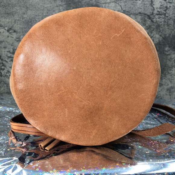 Cute purple and pink small Authentic African Drawstring Satchel Purse - Picture 5 of 15